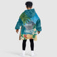Afro Haiti Labadee Peninsula Kid Wearable Blanket Hoodie Caribbean Cruise Tropical Vibes - African Pride