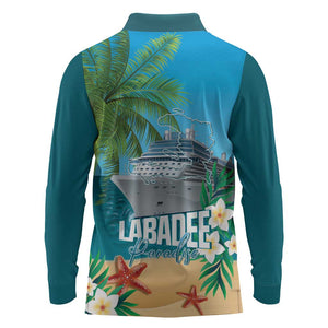 Afro Haiti Labadee Peninsula Long Sleeve Polo Shirt Caribbean Cruise Tropical Vibes - African Pride