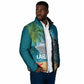 Afro Haiti Labadee Peninsula Padded Jacket Caribbean Cruise Tropical Vibes - African Pride