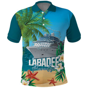 Afro Haiti Labadee Peninsula Polo Shirt Caribbean Cruise Tropical Vibes - African Pride