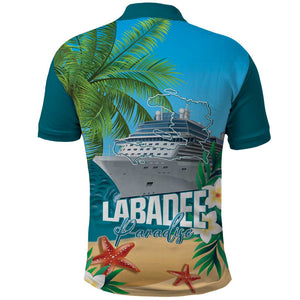 Afro Haiti Labadee Peninsula Polo Shirt Caribbean Cruise Tropical Vibes - African Pride