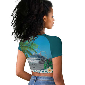 Afro Haiti Labadee Peninsula Raglan Cropped T shirt Caribbean Cruise Tropical Vibes - African Pride