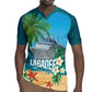 Afro Haiti Labadee Peninsula Rugby Jersey Caribbean Cruise Tropical Vibes LT14
