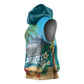 Afro Haiti Labadee Peninsula Sleeveless Hoodie Caribbean Cruise Tropical Vibes - African Pride