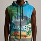 Afro Haiti Labadee Peninsula Sleeveless Zip Hoodie Caribbean Cruise Tropical Vibes - African Pride