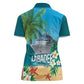 Afro Haiti Labadee Peninsula Women Polo Shirt Caribbean Cruise Tropical Vibes - African Pride