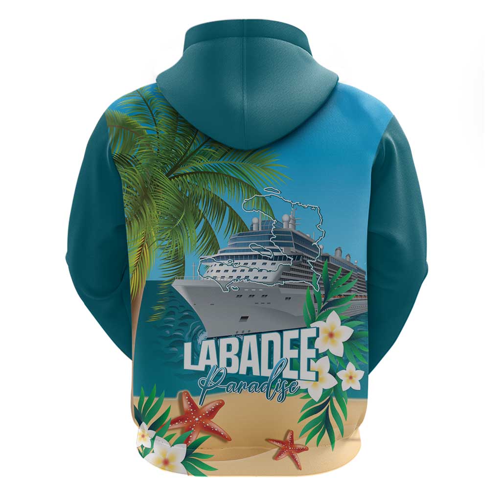Afro Haiti Labadee Peninsula Zip Hoodie Caribbean Cruise Tropical Vibes - African Pride