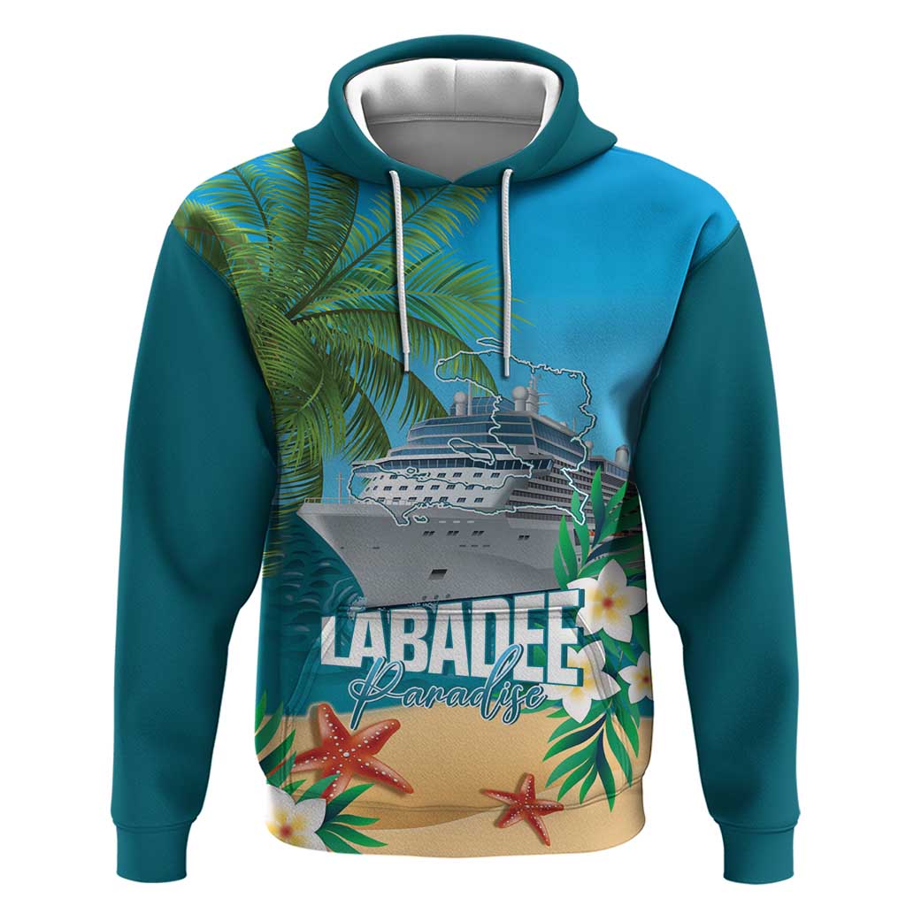Afro Haiti Labadee Peninsula Zip Hoodie Caribbean Cruise Tropical Vibes - African Pride