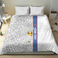 DR Congo Football Custom Bedding Set Come On Leopards White Color