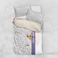 DR Congo Football Custom Bedding Set Come On Leopards White Color