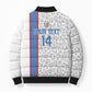 DR Congo Football Custom Bomber Puffer Jacket Come On Leopards White Color