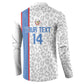 DR Congo Football Custom Button Sweatshirt Come On Leopards White Color