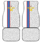 DR Congo Football Custom Car Mats Come On Leopards White Color