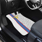 DR Congo Football Custom Car Mats Come On Leopards White Color