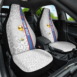 DR Congo Football Custom Car Seat Cover Come On Leopards White Color