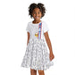 DR Congo Football Custom Kid Short Sleeve Dress Come On Leopards White Color