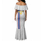 DR Congo Football Custom Mermaid Dress Come On Leopards White Color