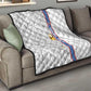 DR Congo Football Custom Quilt Come On Leopards White Color