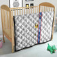 DR Congo Football Custom Quilt Come On Leopards White Color