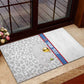 DR Congo Football Custom Rubber Doormat Come On Leopards White Color