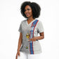 DR Congo Football Custom Scrub Top Come On Leopards White Color