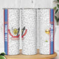 DR Congo Football Custom Skinny Tumbler Come On Leopards White Color