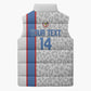 DR Congo Football Custom Sleeveless Puffer Jacket Come On Leopards White Color