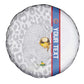 DR Congo Football Custom Spare Tire Cover Come On Leopards White Color
