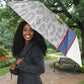 DR Congo Football Custom Umbrella Come On Leopards White Color