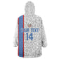 DR Congo Football Custom Wearable Blanket Hoodie Come On Leopards White Color