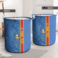 DR Congo Football Custom Laundry Basket Come On Leopards Blue Color
