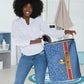 DR Congo Football Custom Laundry Basket Come On Leopards Blue Color