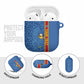 DR Congo Football Custom AirPods Case Come On Leopards Blue Color