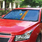 DR Congo Football Custom Auto Sun Shade Come On Leopards Blue Color