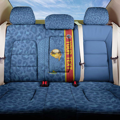 DR Congo Football Custom Back Car Seat Cover Come On Leopards Blue Color