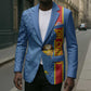 DR Congo Football Custom Blazer Come On Leopards Blue Color