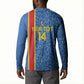 DR Congo Football Custom Button Sweatshirt Come On Leopards Blue Color