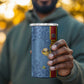 DR Congo Football Custom 4 in 1 Can Cooler Tumbler Come On Leopards Blue Color