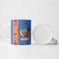 DR Congo Football Custom Ceramic Mug Come On Leopards Blue Color