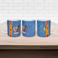 DR Congo Football Custom Ceramic Mug Come On Leopards Blue Color