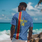 DR Congo Football Custom Hawaiian Shirt Come On Leopards Blue Color