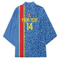 DR Congo Football Custom Kimono Come On Leopards Blue Color