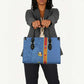 DR Congo Football Custom Leather Bag Come On Leopards Blue Color