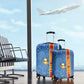 DR Congo Football Custom Luggage Cover Come On Leopards Blue Color
