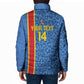 DR Congo Football Custom Padded Jacket Come On Leopards Blue Color