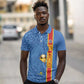 DR Congo Football Custom Polo Shirt Come On Leopards Blue Color