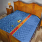 DR Congo Football Custom Quilt Come On Leopards Blue Color