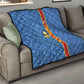 DR Congo Football Custom Quilt Come On Leopards Blue Color