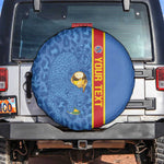 DR Congo Football Custom Spare Tire Cover Come On Leopards Blue Color