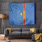 DR Congo Football Custom Tapestry Come On Leopards Blue Color